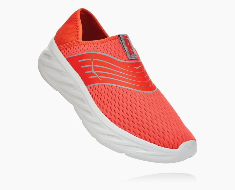 Hoka One One Ora Recovery Sandaler Herr - Röda - PBTHJ-2785